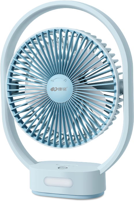 Multi-angle LED desk fan